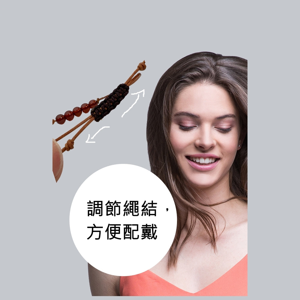生日石x原色皮質手繩-選12個月誕生石