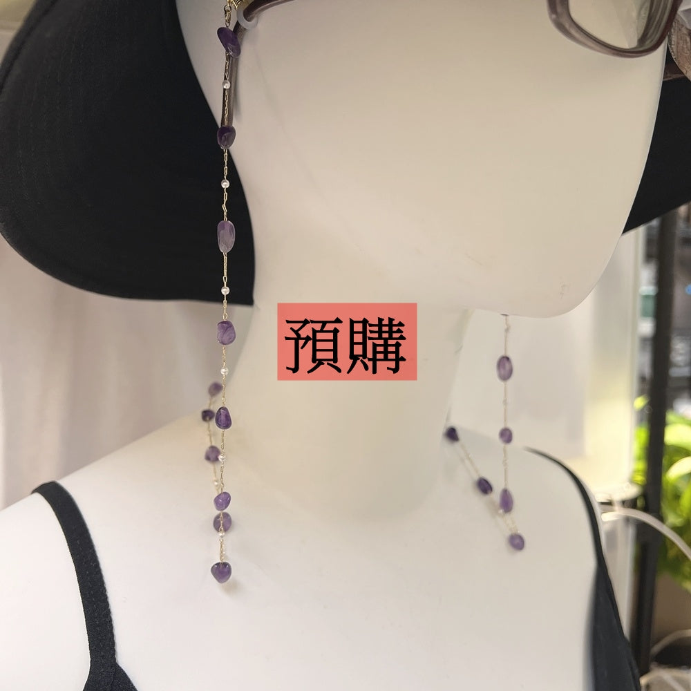 多用途仿珍珠中長鍊-項鍊-眼鏡鍊-藍芽耳機鍊-口罩鍊